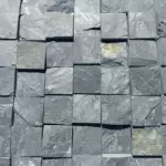 Брусчатка пиленая 1 м² из черного сланца, высокопрочная, для мощения парковок и общественных пространств