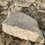 Кварцит бежевый 1 т, валун, глыба, ландшафтный камень